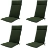 Madison - Tuinkussen Green canvas eco+ - Ca. 120x50 cm - Set van 4