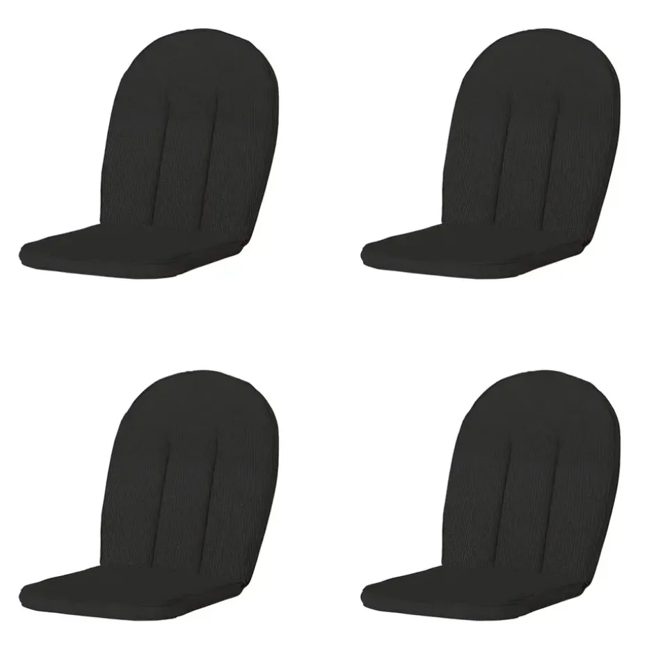 Madison - Tuinkussen Kettler Comfort Rib black - Ca. 105x52 cm - Set van 4