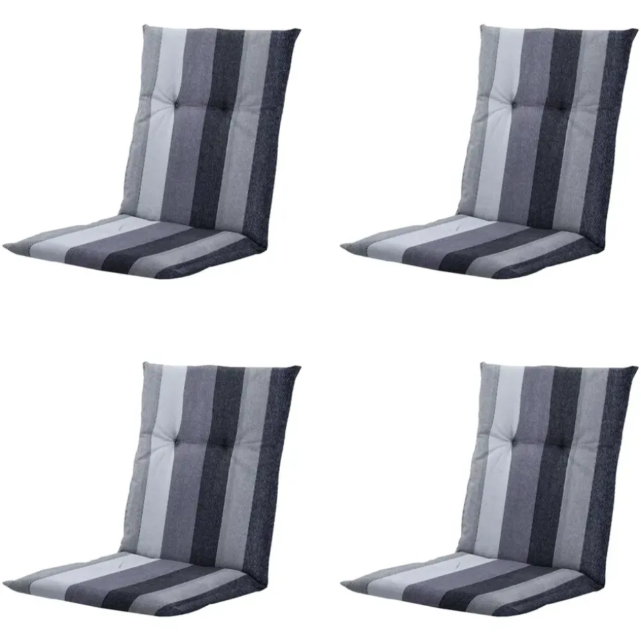 Madison - Tuinkussen Victoria grey - Ca. 105x50 cm - Set van 4