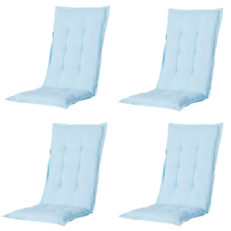 Madison - Tuinstoelkussen Hoge Rug Panama skyway - Ca. 123x50 cm - Set van 4