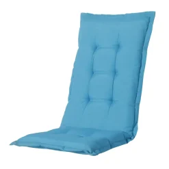 Madison - Tuinstoelkussen Lage Rug Panama aqua - Ca. 105x50 cm - Set van 4