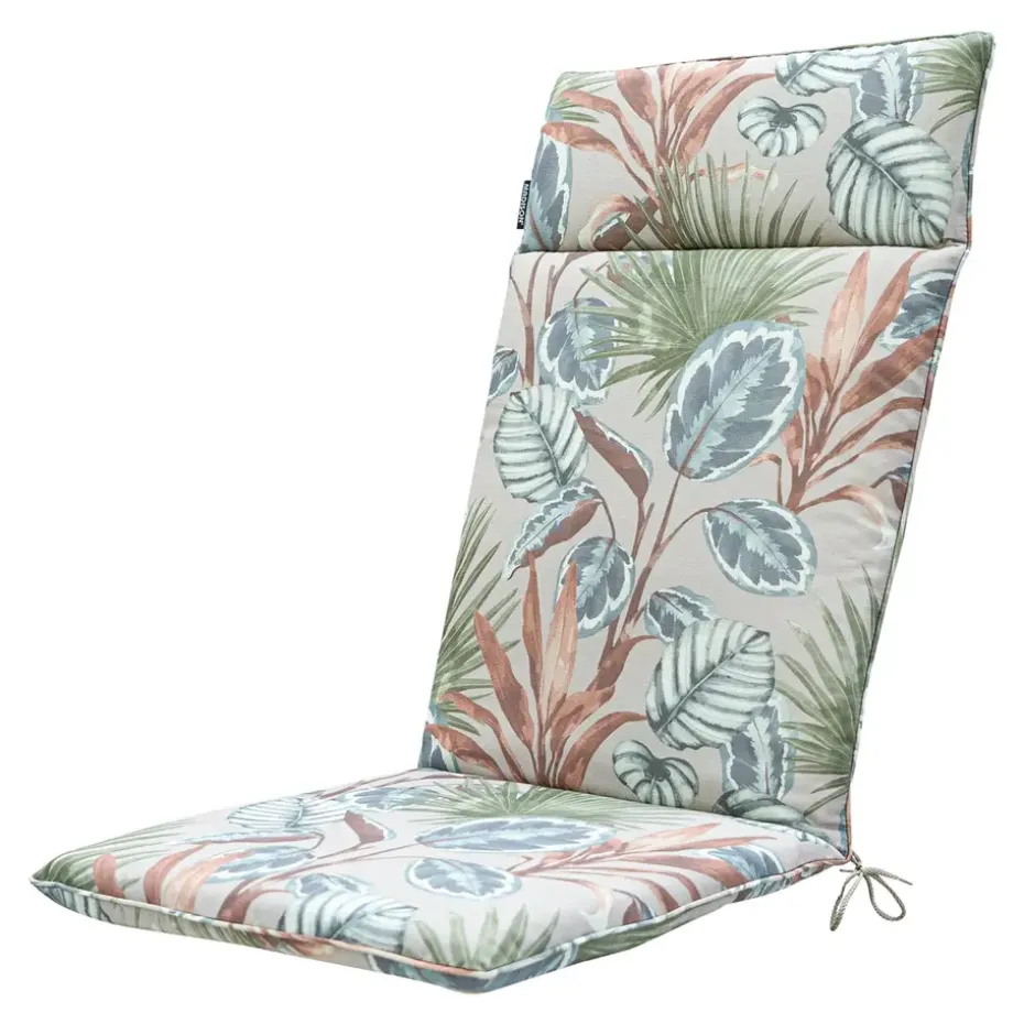 Madison - Tuinstoelkussen Hoge Rug Cala natural - Ca. 120x50 cm - Set van 4