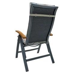 Madison - Tuinstoelkussen Hoge Rug Cala natural - Ca. 120x50 cm - Set van 4