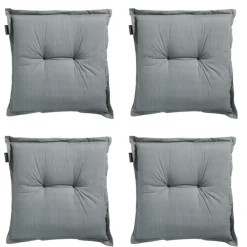 Madison - Zitkussen Basic grey - Ca. 50x50 cm - Set van 4