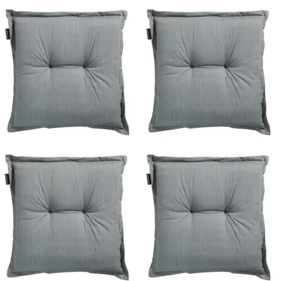 Madison - Zitkussen Basic grey - Ca. 50x50 cm - Set van 4