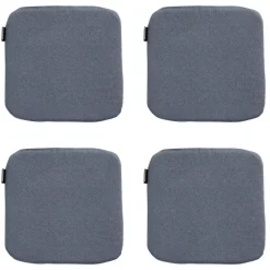 Madison - Zitkussen Manchester denim grey - Ca. 40x40 cm - Set van 4