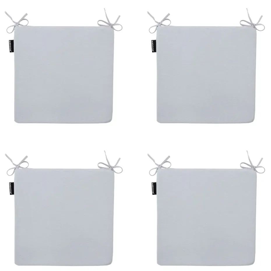 Madison - Zitkussen Panama light grey - Ca. 40x40 cm - Set van 4