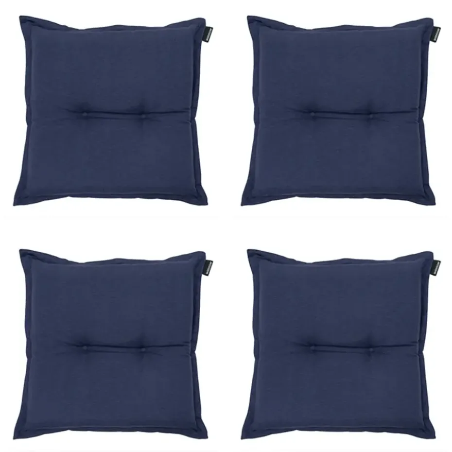 Madison - Zitkussen Panama indigo - Ca. 50x50 cm - Set van 4