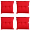 Madison - Zitkussen Panama red - Ca. 50x50 cm - Set van 4