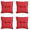 Madison - Zitkussen Panama brick red - Ca. 50x50 cm - Set van 4