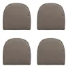 Madison - Zitkussen Wicker York Rib liver - Ca. 48x48 cm - Set van 4