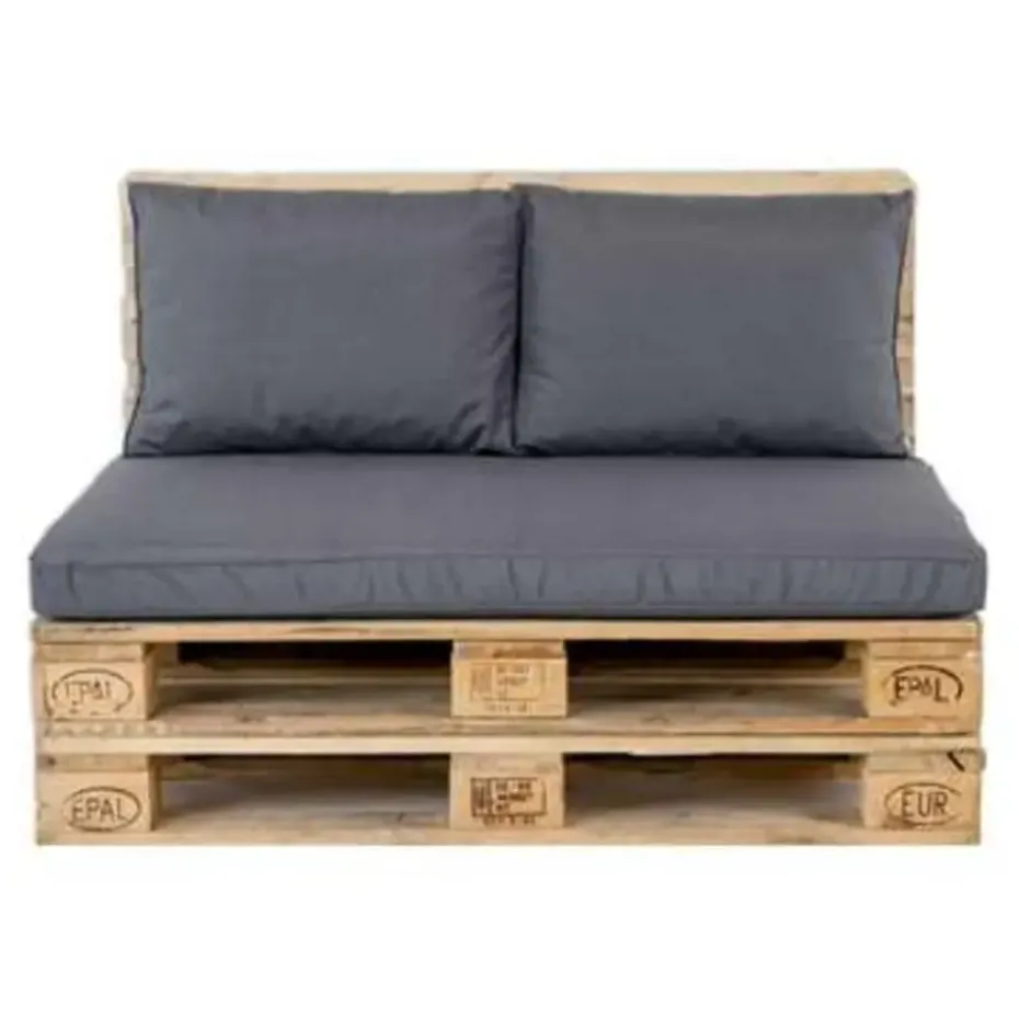 Madison Palletkussen Lounge Panama Grijs - 120 x 80cm