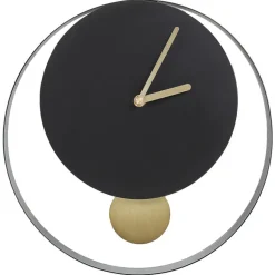 MAGLAND - Wandklok - Zwart/Goud - Staal