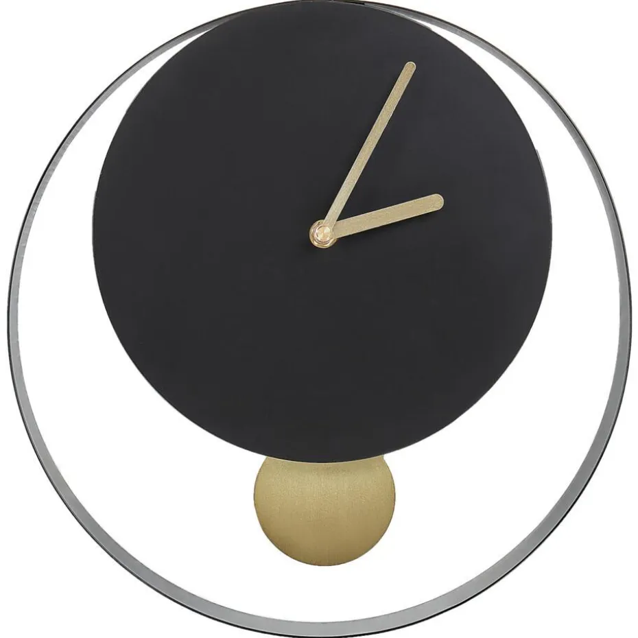 MAGLAND - Wandklok - Zwart/Goud - Staal