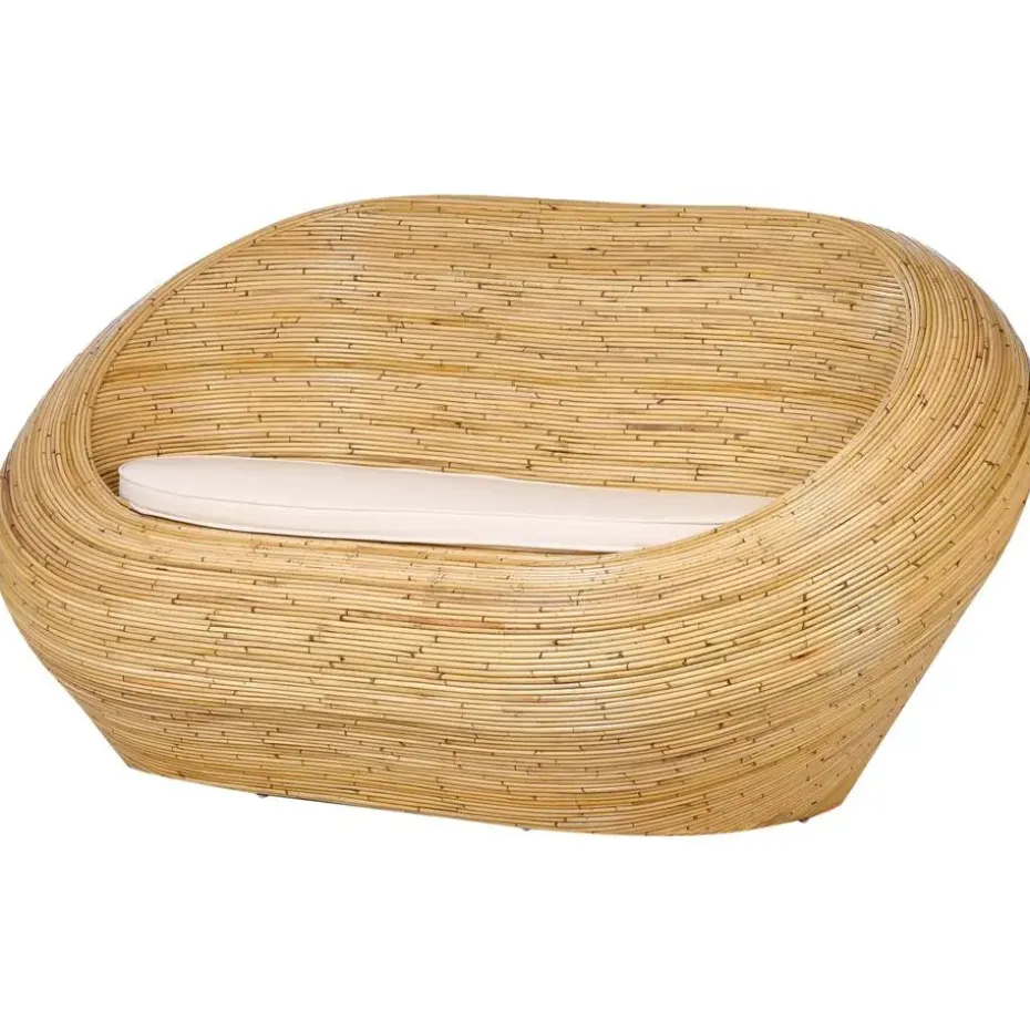 MAIORI - Tuinbank 2-zits - Natuurlijk/Beige - Rotan