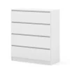 Maja dressoir S4 40x90x104 cm wit mat met 4 lades