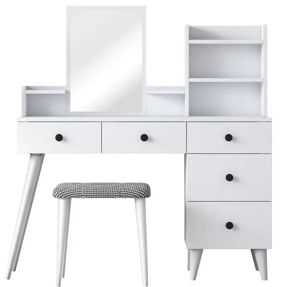 Make-up Tafel - 112cm - Incl. Kruk - Bulon