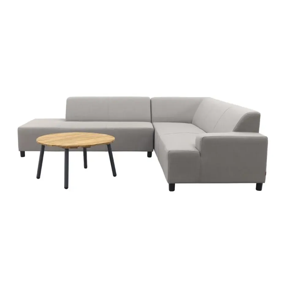 Malaga/Mindo - hoekbank loungeset chaise longue - taupe
