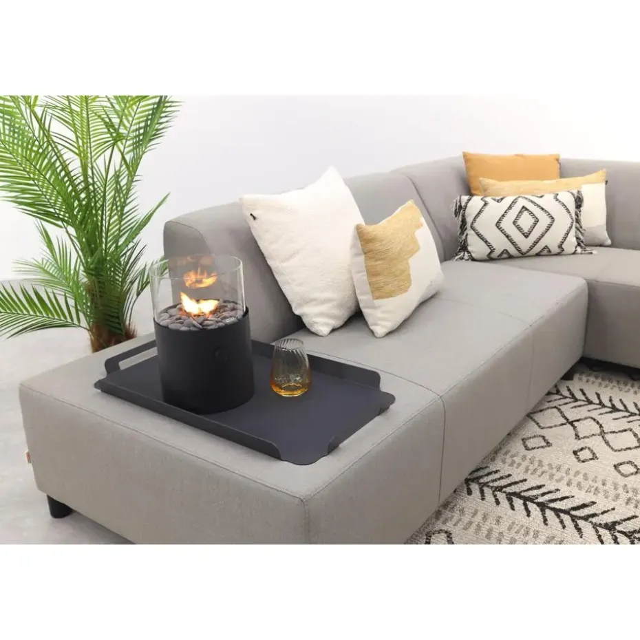 Malaga/Mindo - hoekbank loungeset chaise longue - taupe