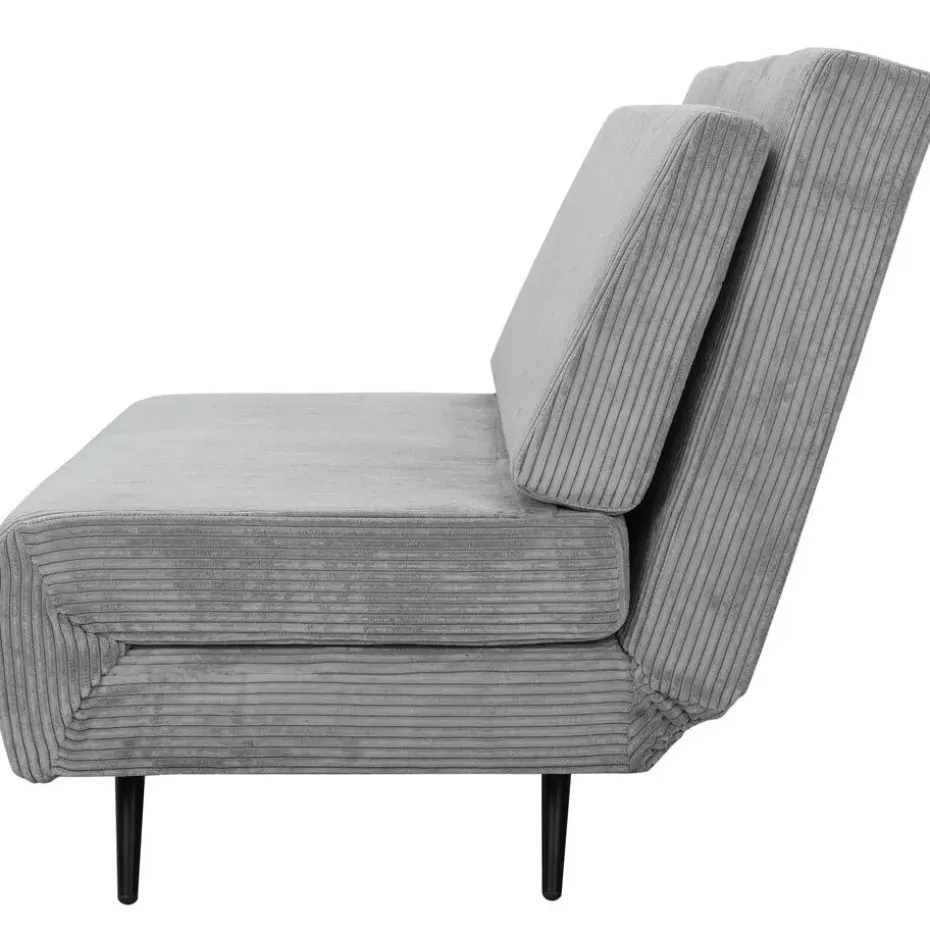 Mallory - Slaapbank 140 cm in grijze stof