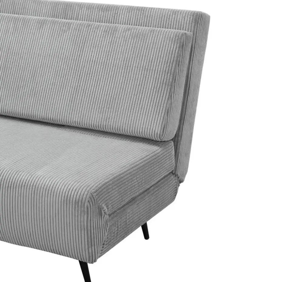 Mallory - Slaapbank 140 cm in grijze stof