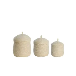 Mand Kenmare - Crème - Ø34cm - Set van 3