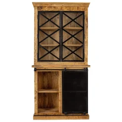 Mangohoutonline - Buffetkast Denver 120cm Met Deurtjes Rechthoekig Bruin