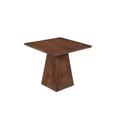 Mangohoutonline - Eettafel Nova Vierkant 90x90cm Donkerbruin Vierkant