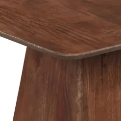 Mangohoutonline - Eettafel Nova Vierkant 90x90cm Donkerbruin Vierkant