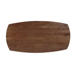 Mangohoutonline - Eettafel Nova Capsule Donkerbruin 240x110cm Rechthoekig