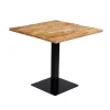 Mangohoutonline - Horecatafel Vierkant 80x80cm Vierkant - Bruin - Mahom