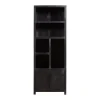 Mangohoutonline - Wandkast Phoenix 80cm 5 Open Vakken, 2 Deuren Rechthoekig