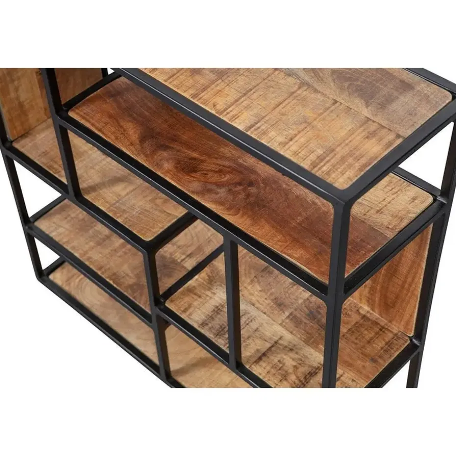 Mangohoutonline - Wandrek Vierkant 60x60cm Vierkant - Bruin - Mahom