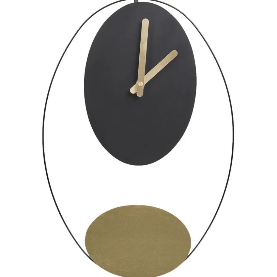 MANIGOD - Wandklok - Zwart/Goud - Staal