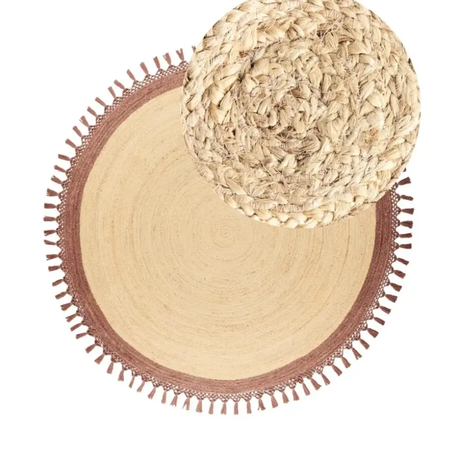 MARTS - Vloerkleed - Beige/Bruin - 200 cm - Jute