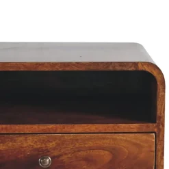 Massief Houten Vloeiende Eiken Sidetable