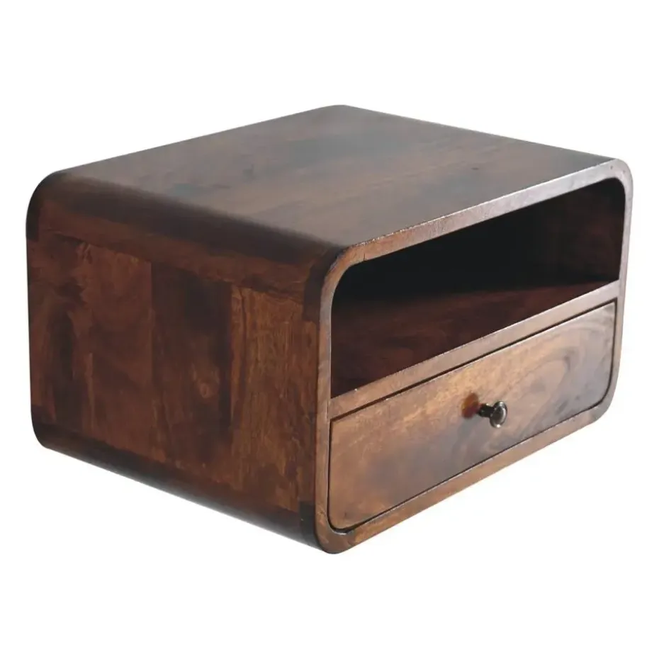 Massief Houten Vloeiende Eiken Sidetable