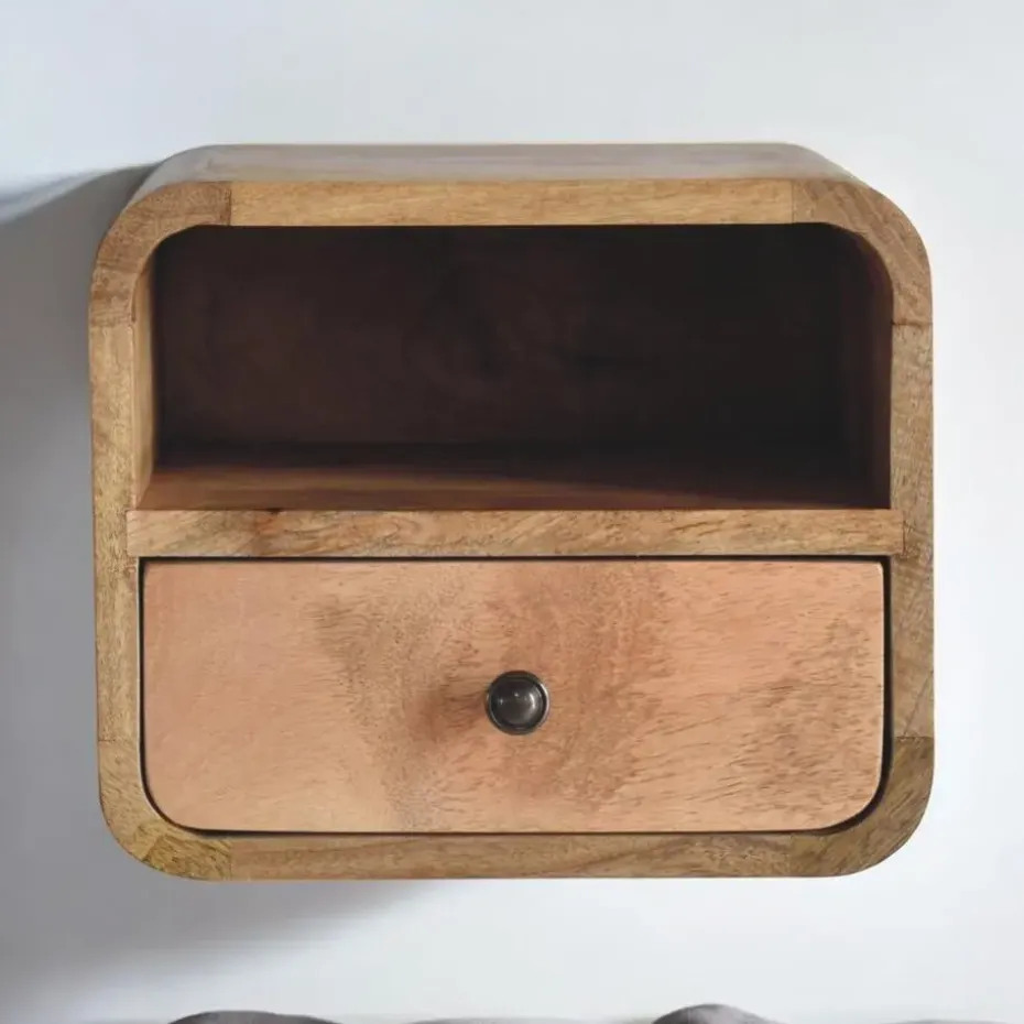 Massief Houten Wandtafeltje