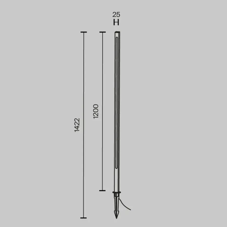 Maytoni Outdoor - Landschapsverlichting Pole - Grafiet