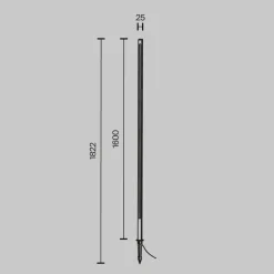 Maytoni Outdoor - Landschapsverlichting Pole - Grafiet