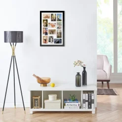 MDF Fotokader - voor 12 Foto's van 10x15cm - Fotolijst 40x60cm - Zwart