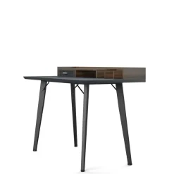 Memphis - Bureau in walnoot look/grijs