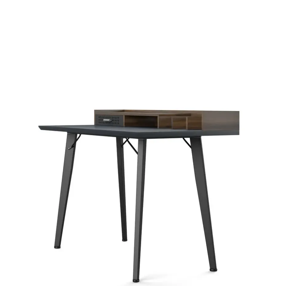 Memphis - Bureau in walnoot look/grijs