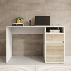 Meubella - Bureau Babot - Wit 2 - 120 cm