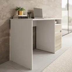 Meubella - Bureau Babot - Wit 2 - 120 cm