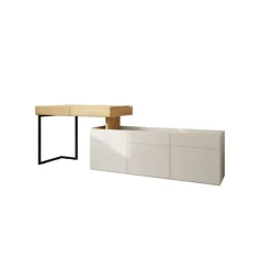 Meubella - Bureau Floren - Eiken - 2 lades