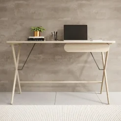 Meubella - Bureau Moron - Licht eiken - 135 cm