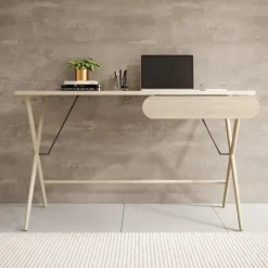 Meubella - Bureau Moron - Licht eiken - 135 cm