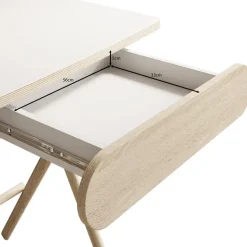 Meubella - Bureau Moron - Licht eiken - 135 cm