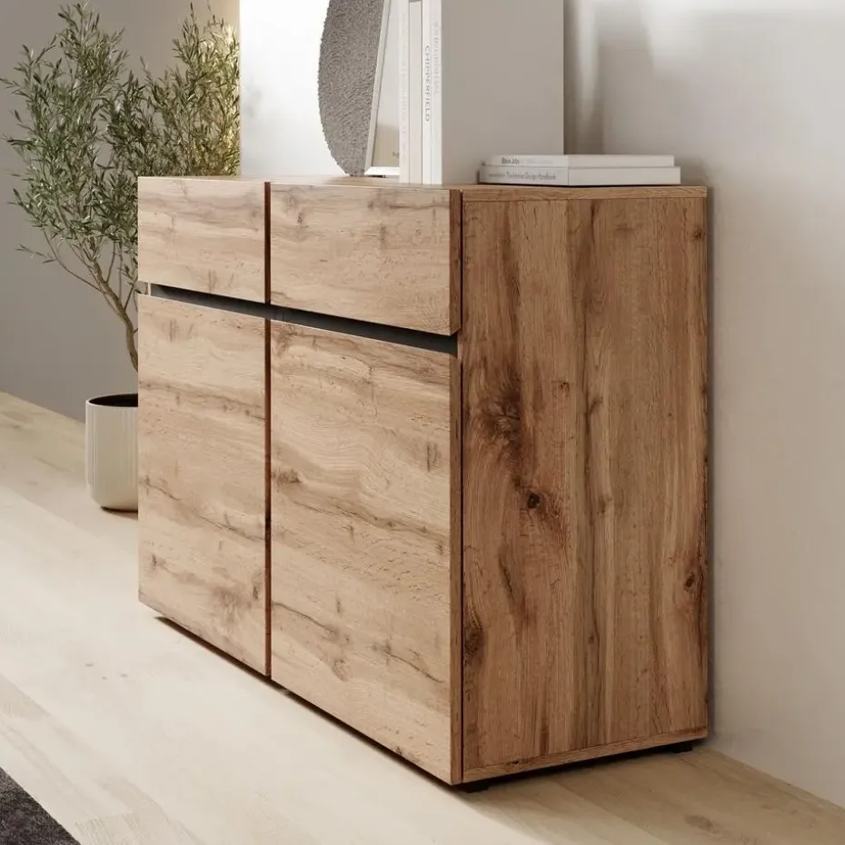 Meubella - Dressoir Cainan - Eiken - 119 cm